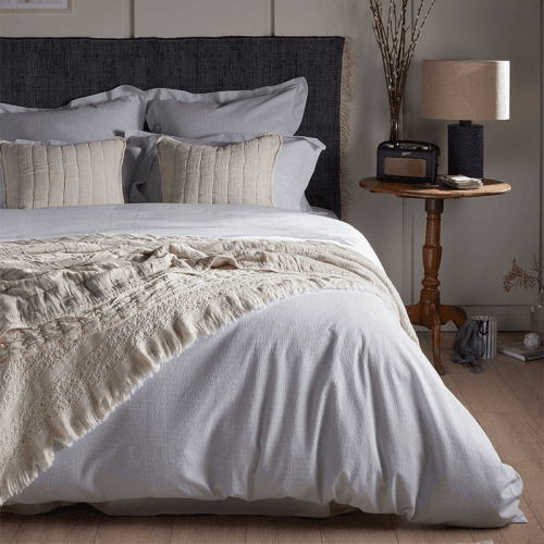 Image showing the Vivienne Cotton Quilted Cushion Cover, 50 x 50cm, Natural product.