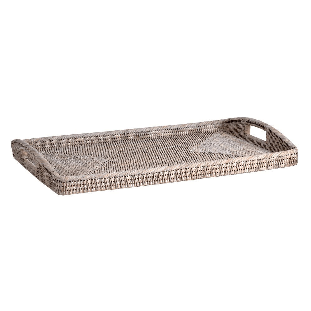 Ashcroft Medium breakfast tray, L64 x W43 x H9cm, Rattan