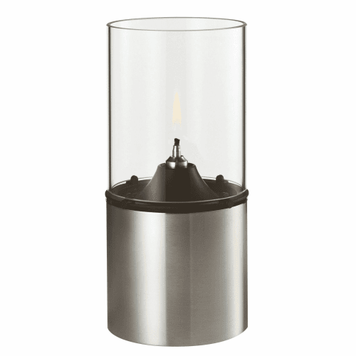 Image showing the Erik Magnussen Oil lamp, H18 x W8.5cm, Silver/Clear product.