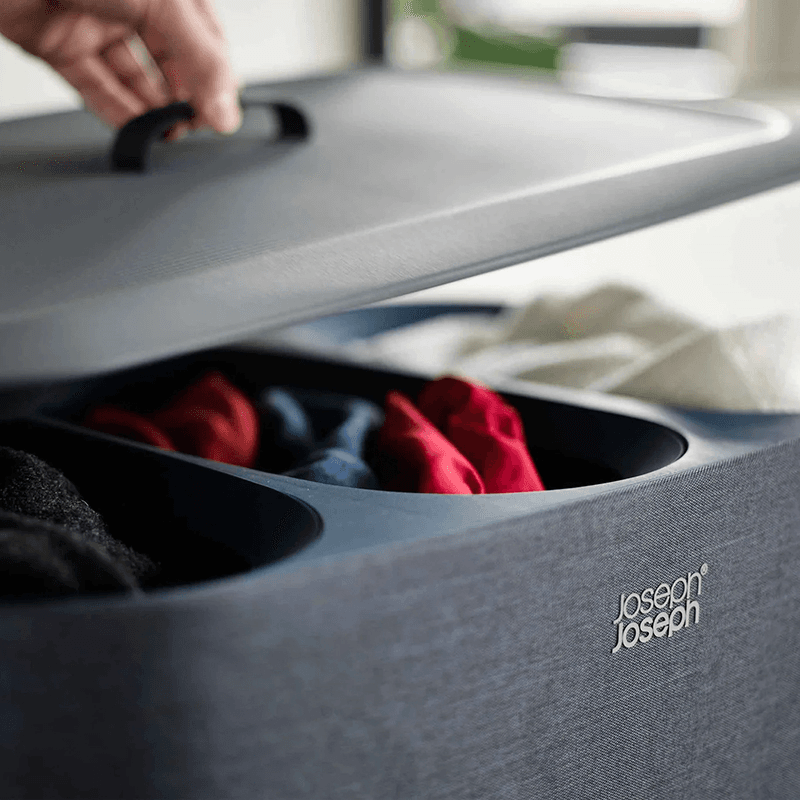 Tota Trio Laundry Basket, 90L, Black