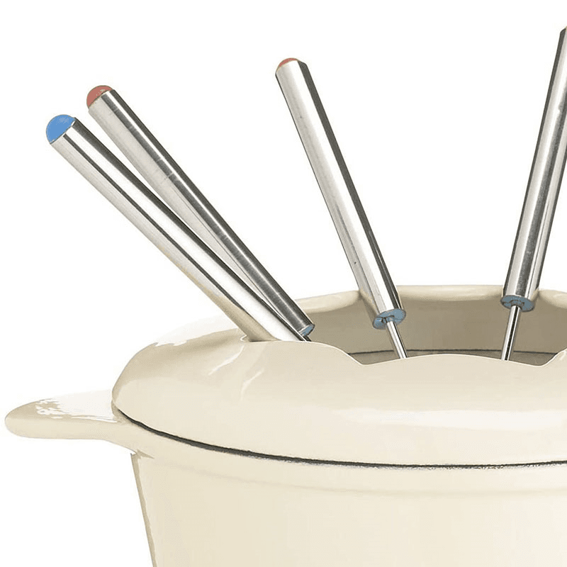 Fondue set, cream