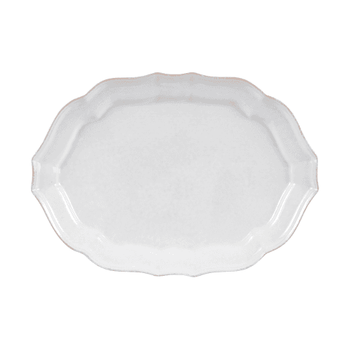 Image showing the Impressions Medium oval platter, L35 x W26cm, White product.