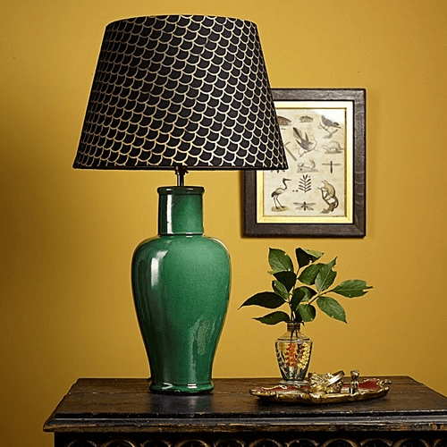 Lolita Smaller table lamp - base only, H33 x W13cm, emerald green
