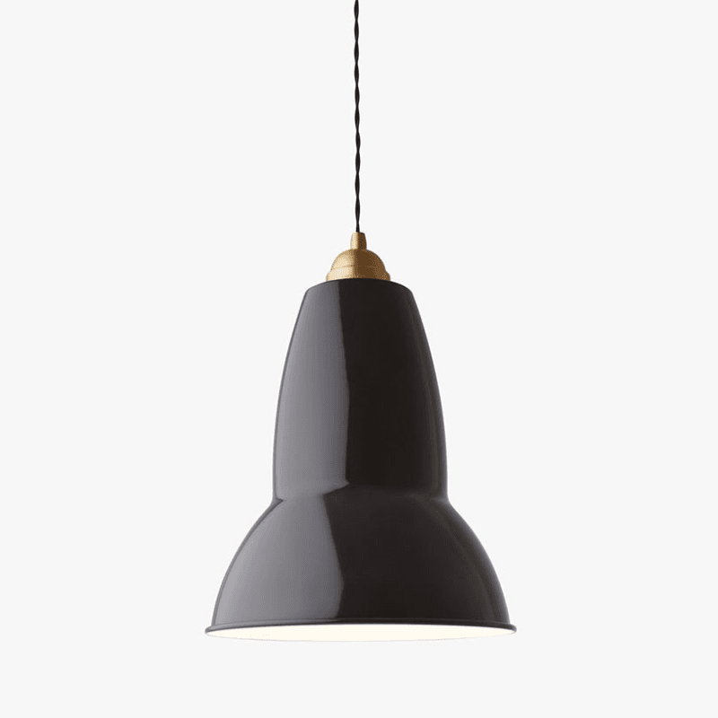 Original 1227 Brass Maxi Pendant, Jet Black