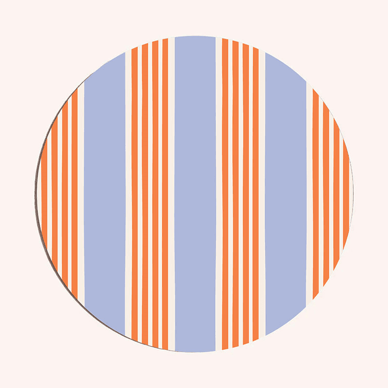 Amalfi Stripes Set of 6 Placemats, D29cm, Multi