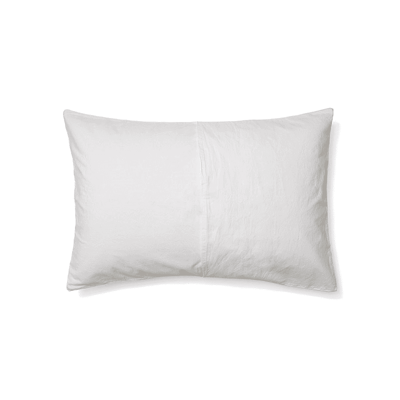 Relaxed Cotton Pair of Standard Pillowcases, Snow
