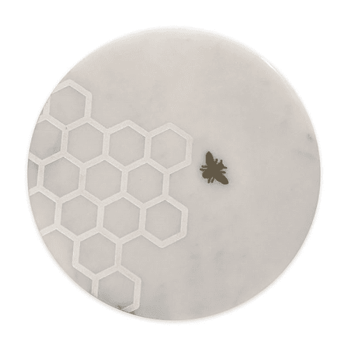 Image showing the Bee Cheese Board, D30cm, White product.