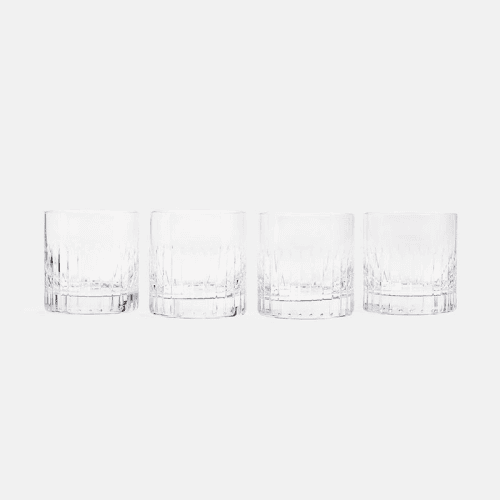 Image showing the Roebling Set of 4 Lowball Glasses, 337ml, Clear product.