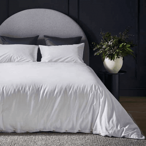 Image showing the Luxe Cotton Pair of Standard Pillowcases, Snow product.