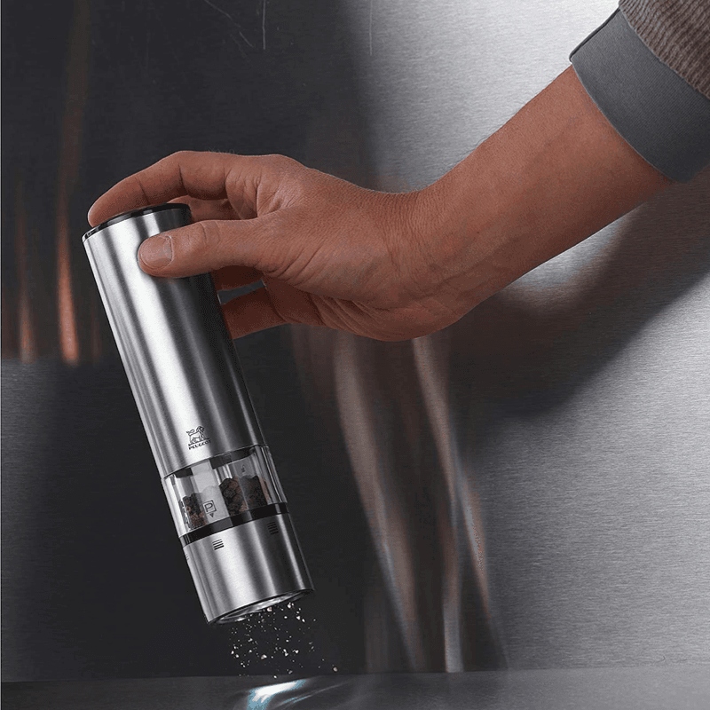 Elis Sense u' Select Electric pepper mill, 20cm, Brushed Stainless Steel Finish