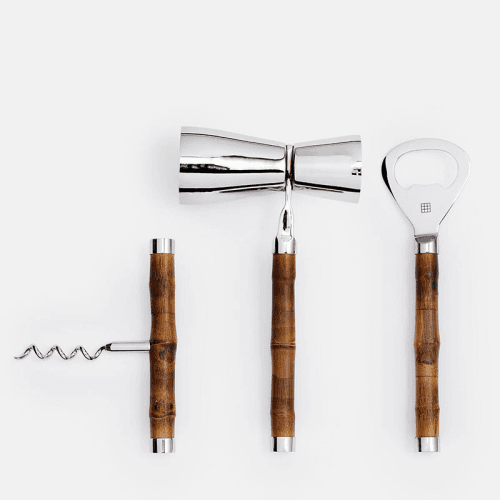 Image showing the Masen Drink Giftset, H11.3 x W13 x D8.5cm, Silver product.