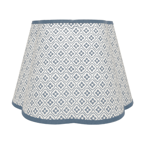 Image showing the Finestra Scalloped Shade, D25.5cm, Blue product.
