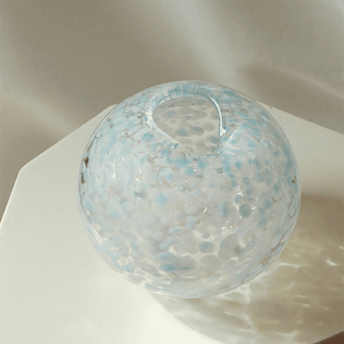 Image showing the Dewdrop Vase, D14cm, Lichen product.