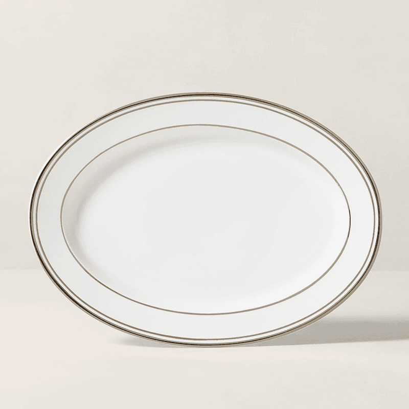 Wilshire Oval Platter, D25cm, Platinum