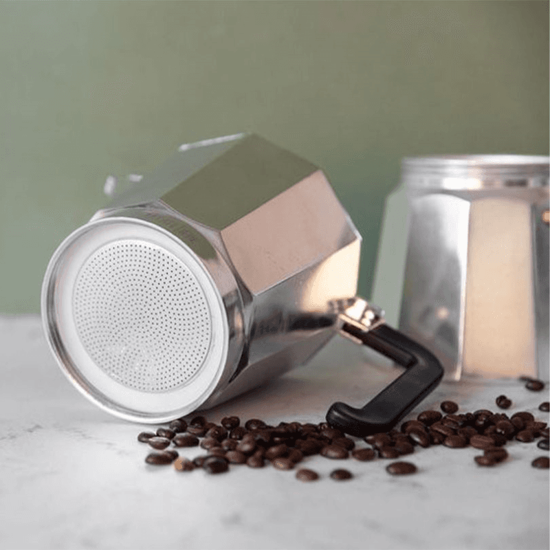 Venice Aluminium Espresso Maker, 3 Cup, Silver