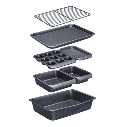Image showing the Smart Space 7 piece bakeware set, Non-Stick product.