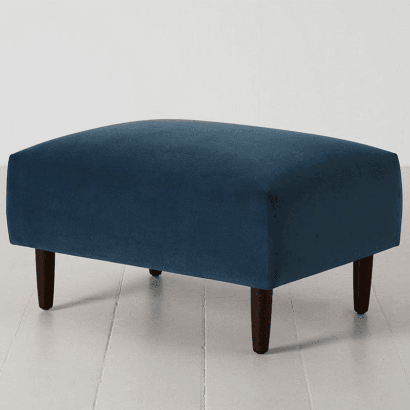 Model 05 Velvet Ottoman, Teal