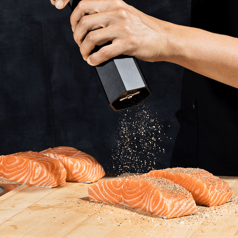 HexMill Salt & Pepper Grinder Set, Steel