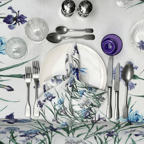 Image showing the Iris Linen Napkin, 50 x 50cm, Purple product.