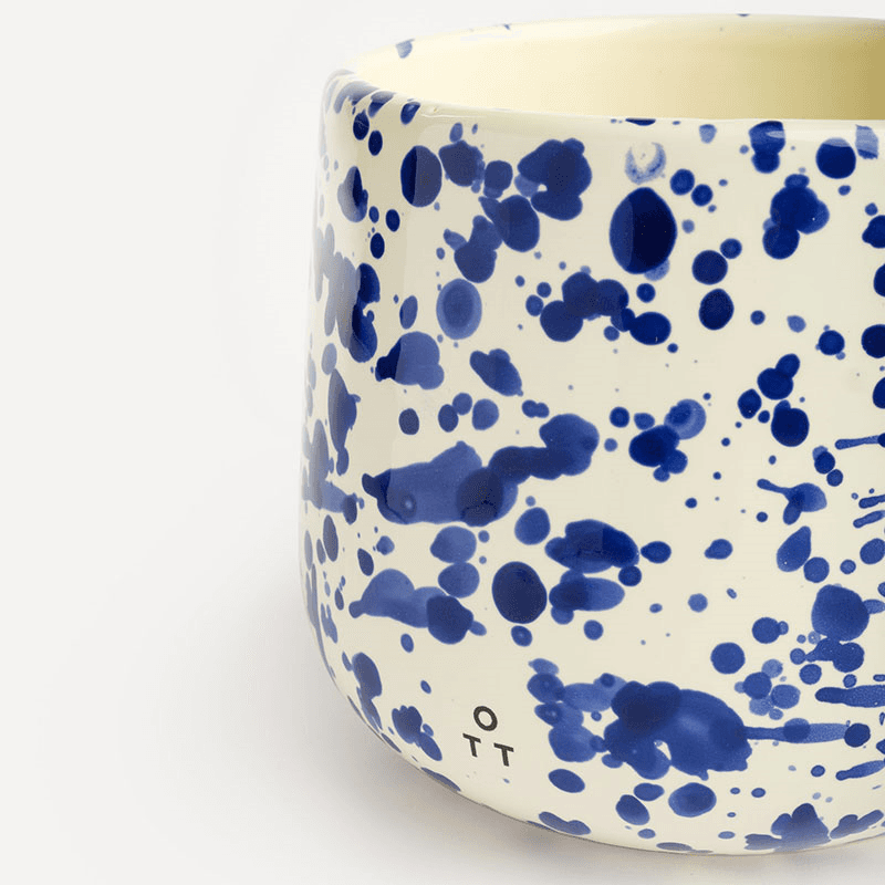 Splatter Indoor Planter, D15 x H13cm, Blueberry