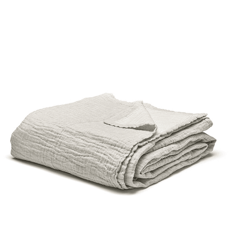 The linen & cotton throw, 250 x 250cm, Clay