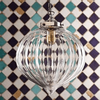 Image showing the Pendant Light, Aquila, Antiqued Silver, Large product.