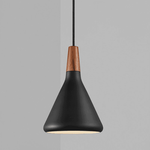 Image showing the Nori Pendant, H26.5cm, Black product.