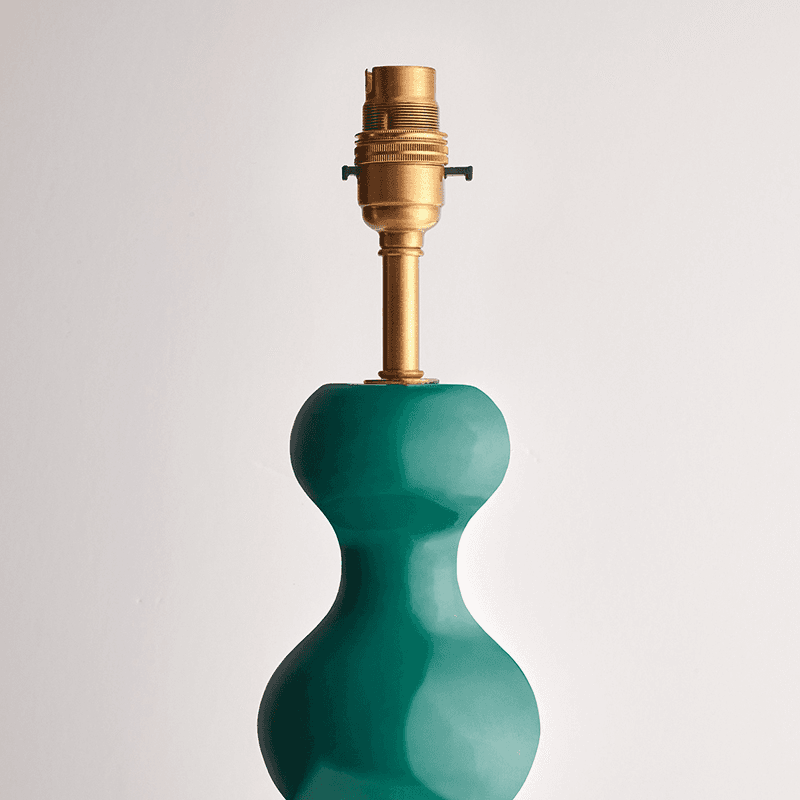 Wobster Small Table Lamp Base Only, H48.5cm x W15cm, Turquoise