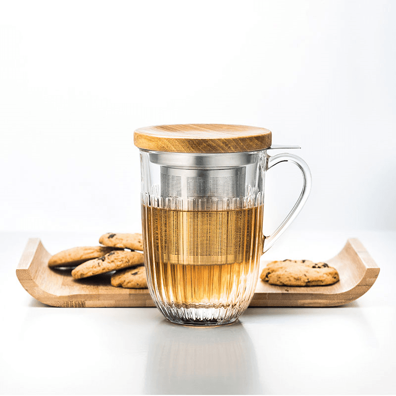 Ouessant Infuser Mug, 360ml, Clear