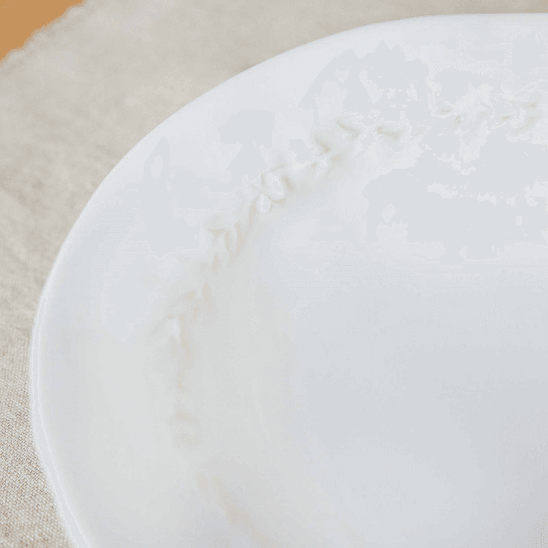 Overton Set of 4 Side Plates, D22.5cm, White