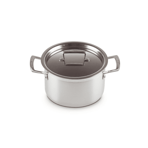 Image showing the Classic 3-ply Deep Casserole, 20cm, Stainless Steel product.