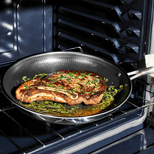 Image showing the Hybrid Pan with Lid, 30cm, Steel product.