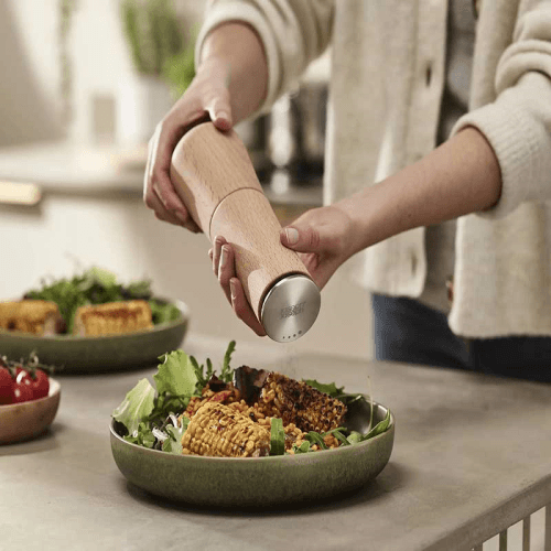 Image showing the Milltop Pepper Mill, Beech Wood product.
