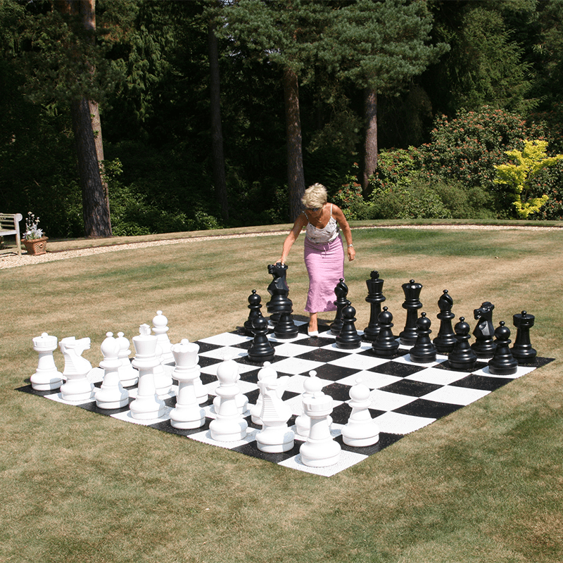 Giant Chess Set with Board