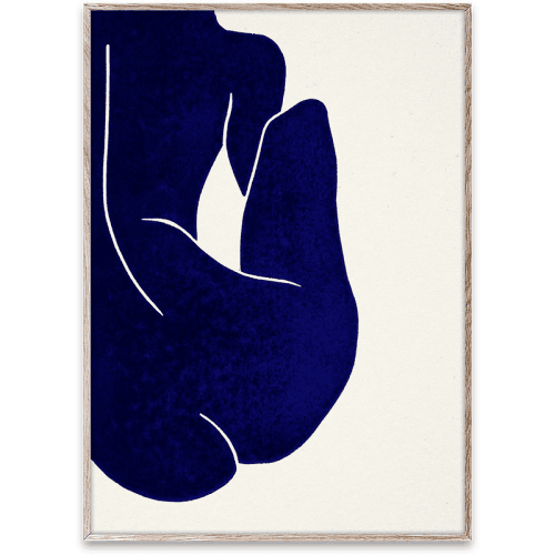 Image showing the Linocut II Framed Print, 30 x 40cm, White product.