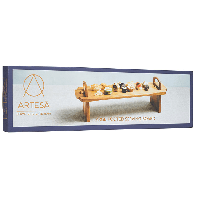 Antipasti platform platter, 52 x 15 x 17cm, Acacia Wood