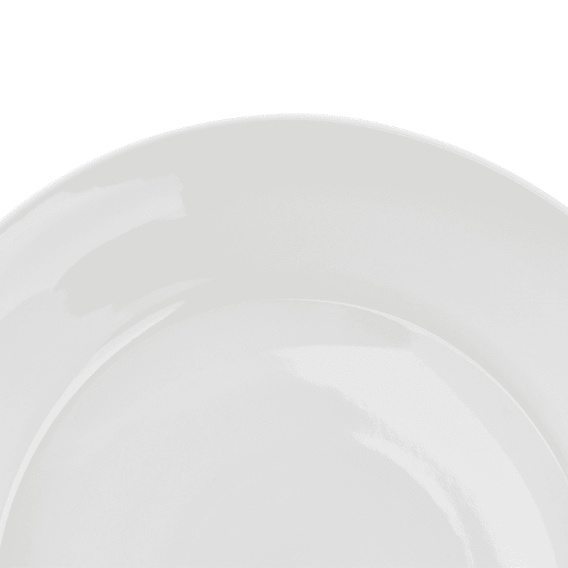 Pure Side Plates Set of 4, D23cm, White