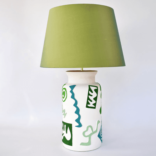Image showing the Fango Table Lamp, H36cm, Green & Turquoise product.