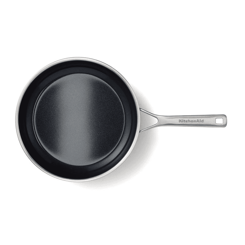 MultiPly - Ceramic Stainless Steel Non-Stick Frying Pan Set, 24cm & 28cm, Silver