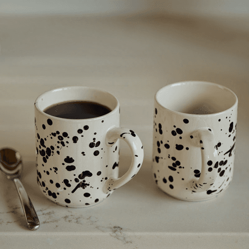 Image showing the Splatter Mug, 300ml, Black product.