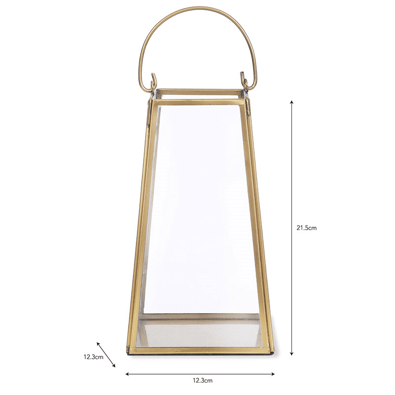 Ablington Lantern, H21.5cm, Brass Finish