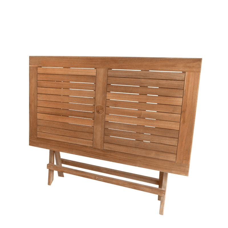 Iris Rectangular Folding Table, L70 x W120cm, Teak