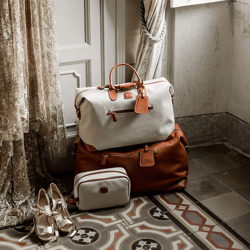 Firenze Holdall, H28 x W19 x L43cm, Cream