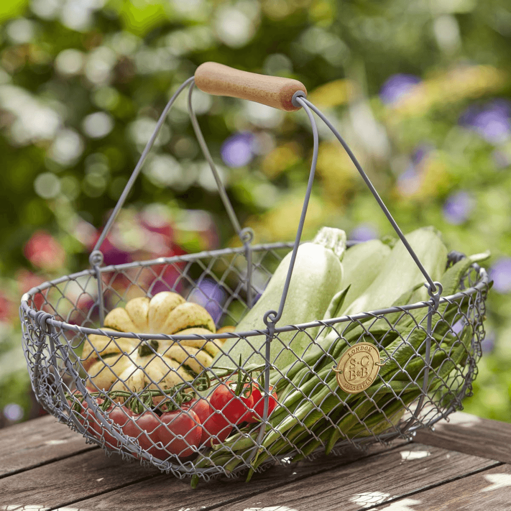 Harvest Basket, H30 x W26cm, Cream/Brown