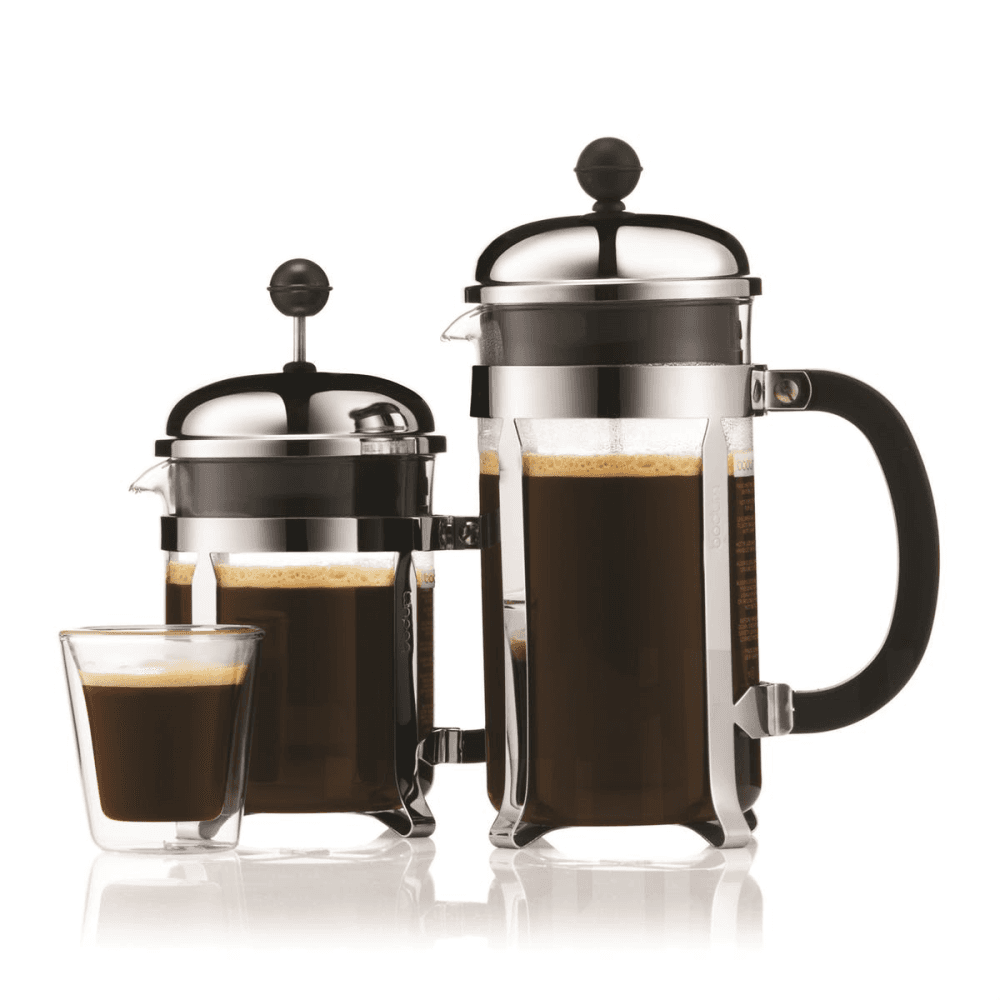 Chambord 4 cup coffee maker, 0.5 litre, Silver/Black
