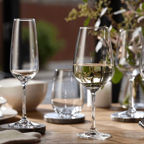 Image showing the Vivo Voice Set of 4 White Wine Glasses, 280ml, Clear product.