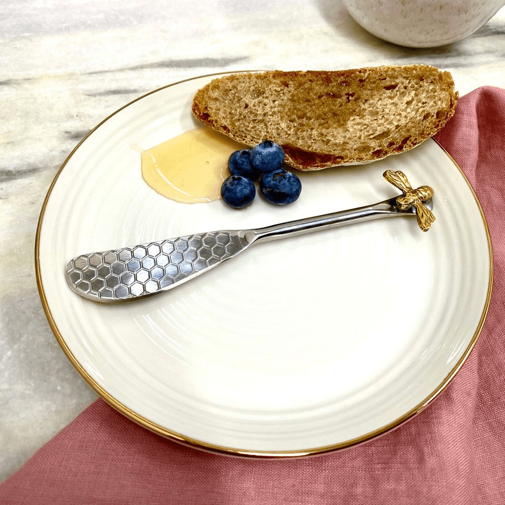 Bee Butter knife, H2 x L16 x D2cm, Silver