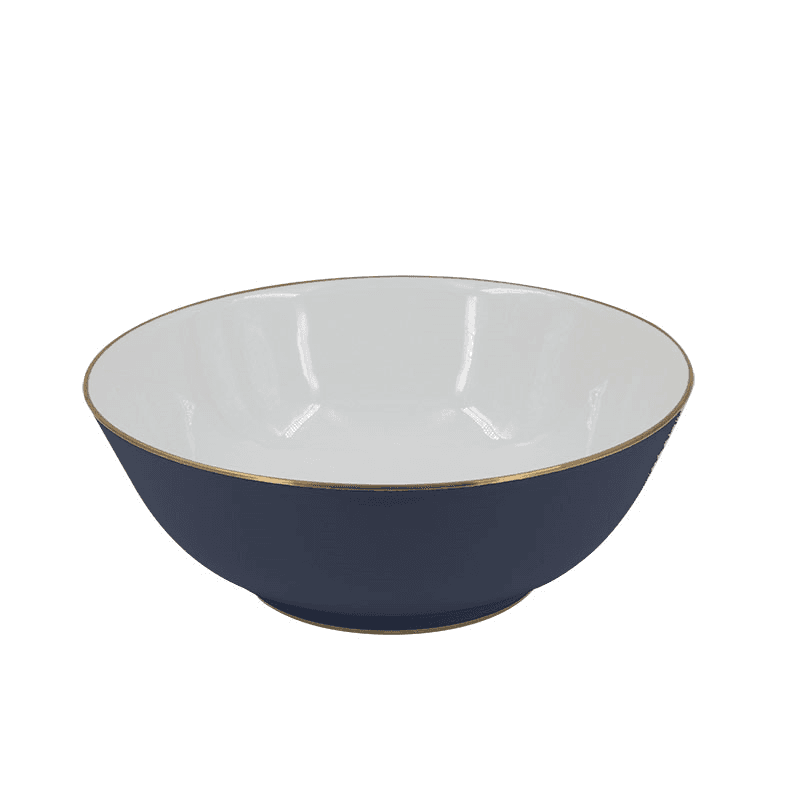 Sous Le Soleil Open Vegetable Dish, W9 x L25cm, Matt Gold Classic Night Blue