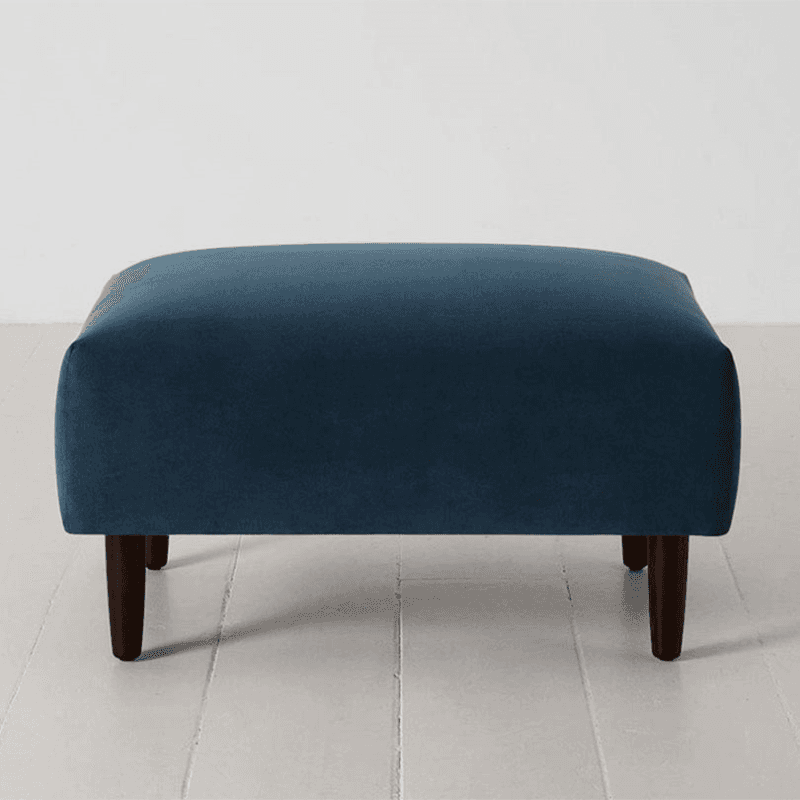 Model 05 Velvet Ottoman, Teal