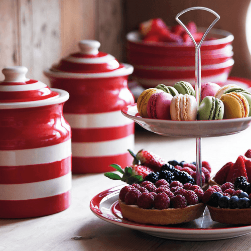 Image showing the Dreadnought Plain Storage Jar, 840ml, Red product.